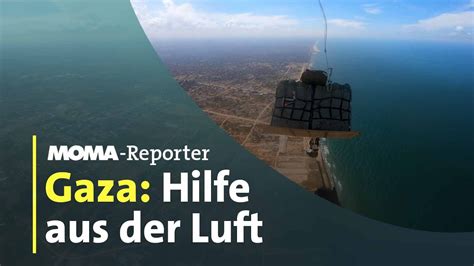 Unterwegs mit einem Hilfsflug über Gaza ARD Morgenmagazin YouTube