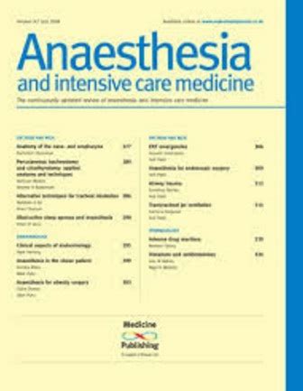 Anaesthesia Intensive Care Medicine