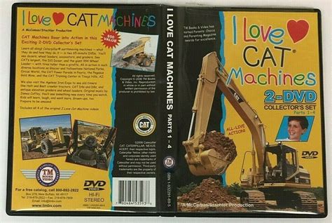 I Love Cat Machines Caterpillar Dvd 2 Disc Set Collectors Edition