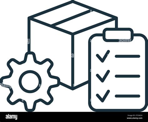 Inventory Management Icon Monochrome Simple Sign From Operation