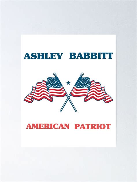 Ashley Babbitt American Patriot Poster By Celestiallux Redbubble