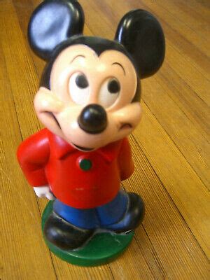 Vintage Jouer Pal Plastiques Walt Disney Mickey Mouse Tirelire