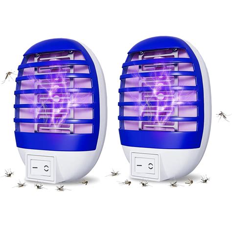 Ruseen Indoor Bug Zappers Electronic Insect Killer Fly Insect Trap Plug In Mosquitoes Killer