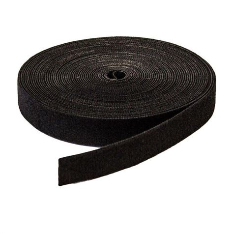 Bande Velcro Autocollante Pour Gestion Des C Bles M En Rouleau Noir