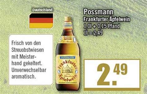 Possmann Frankfurter äpfelwein Angebot bei Zisch 1Prospekte de