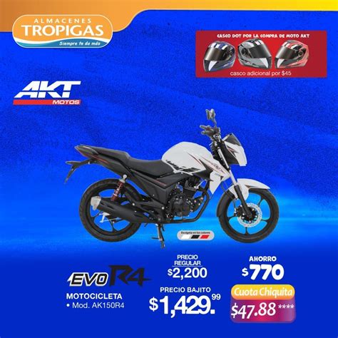 Oferta De Motos Akt En Almacenes Tropigas El Salvador 26 Septiembre