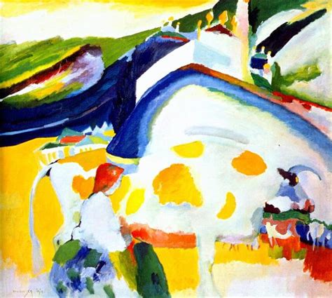 The cow, 1910 - Wassily Kandinsky - WikiArt.org