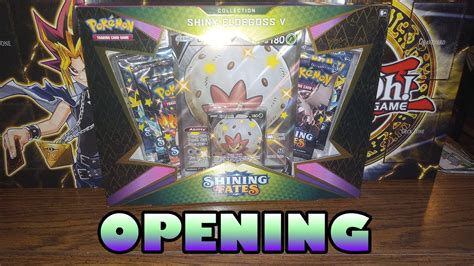 Opening A Pokemon Shining Fates Collection Shiny Eldegoss V Box Youtube