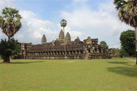 Cambodia Angkor Wat Temple Siem Reap Province Siem Reap City Stock