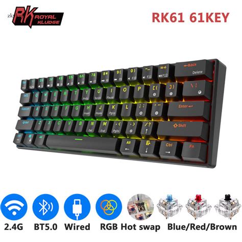 Rk Royal Kludge Rk Tri Mode Bt G Usb Nical Keys Rgb Hot Swappable Bluetooth