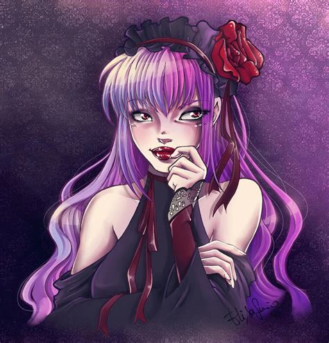 Commission Purple Vampire By Eserioart On Deviantart