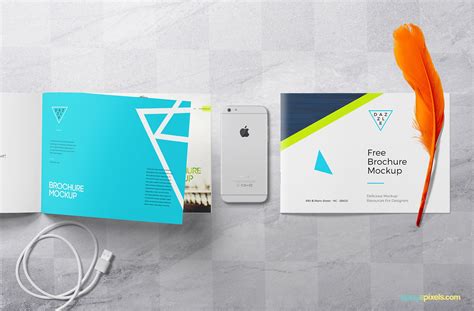 Free Brochure Mockup PSD – CreativeBooster