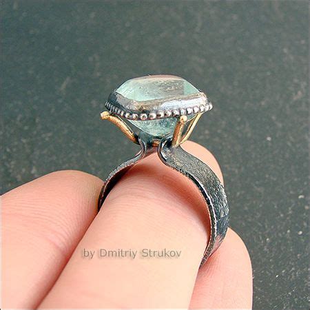 Перстень с аквамарином | Fine silver jewelry, Gold ring designs ...