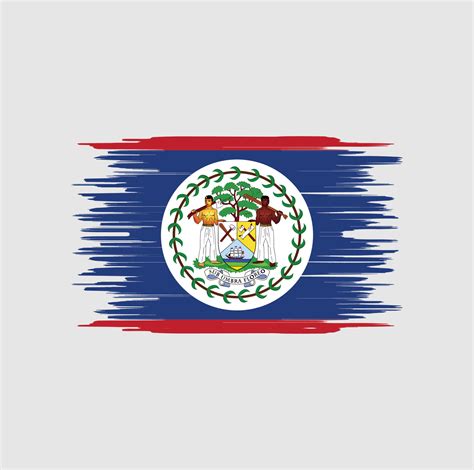 Belize Flag Brush Stroke National Flag Vector Art At Vecteezy