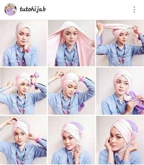 Tutorial Hijab Turban Simple