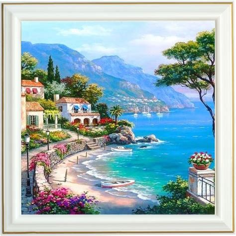 Broderie Diamant C Te De L Italie Nature Et Paysage Lartera