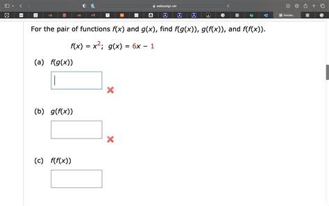 Solved For The Pair Of Functions F X ﻿and G X ﻿find