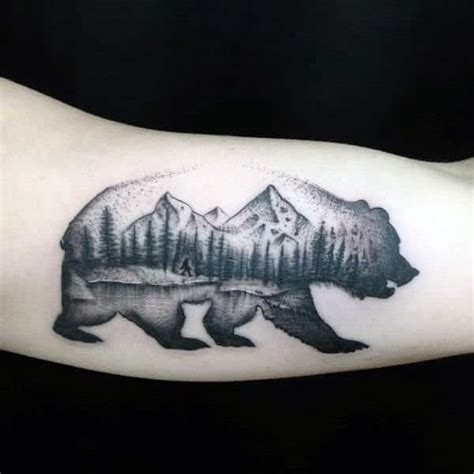 80 California Bear Tattoo Designs For Men - Grizzly Ink Ideas