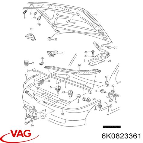 6K0823363 VAG упор капота