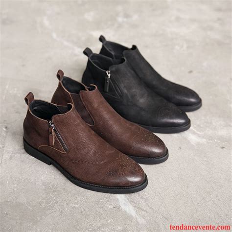 Chaussures De Bottes Pour Homme Marron Angleterre Homme Cuir V Ritable