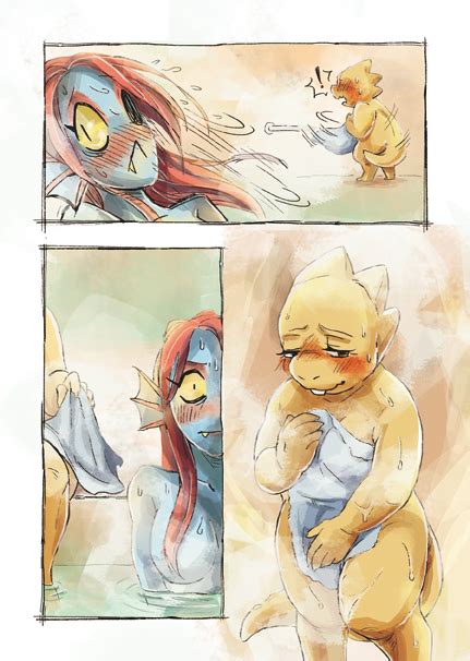 Undyne And Alphys Undertale Drawn By Lizard Taro Danbooru