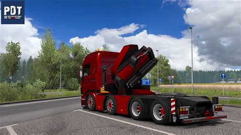 ETS2 V1 35 PDT Scania Rjl Crane Mod V1 YouTube