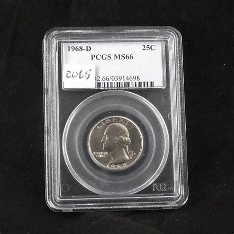 1968 D Washington Clad Quarter PCGS MS66 Gem Uncirculated Etsy Pcgs