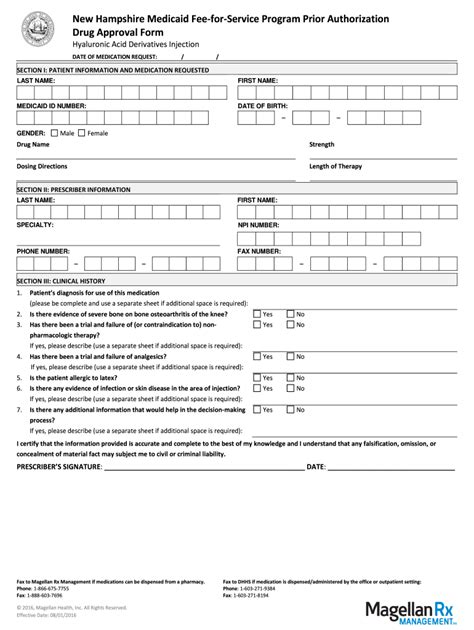 Nh Medicaid Prior Authorization Fill Online Printable Fillable