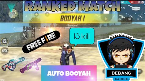 Main Free Fire Solo Mode Ranked Match Kill Auto Booyah Pake