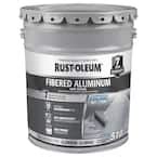 Rust Oleum 5 Gal 7 Year Fibered Aluminum Reflective Roof Coating