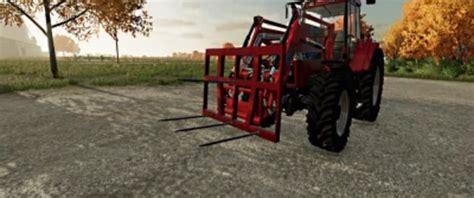 Fs Home Made Bale Fork V Front Loader Mod F R Farming