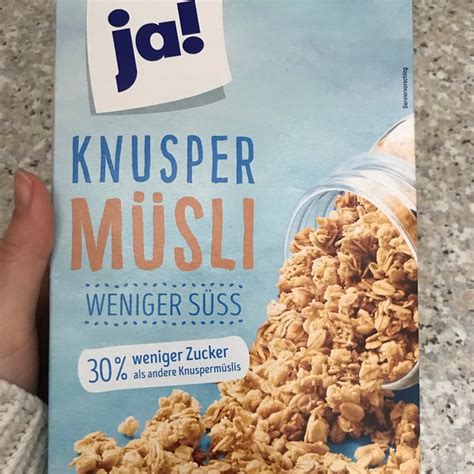 Ja Knusper Müsli Weniger Süss Review abillion