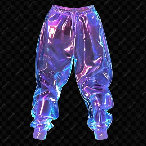 Premium PSD | Bottom Wear With Jogger Style Made With Pvc Blend Glowing in Fashion Clothes Y2K ...