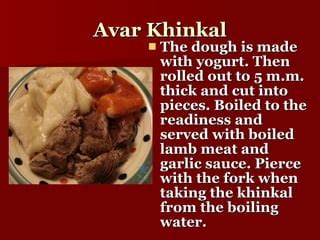 Some Dishes of Dagestan Cuisine | PPT