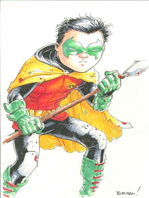 Chris Burnham Robin In Craig Soares S My Collection Comic Art Gallery Room