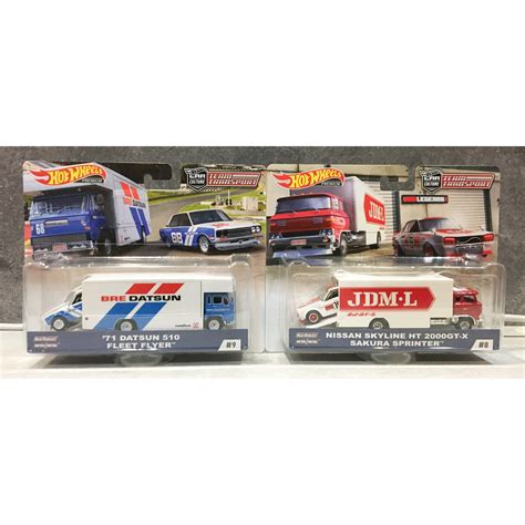 Hot Wheels Car Culture Teams Transport Datsun Fleet Flyer Nissan Skyline Ht Gt X