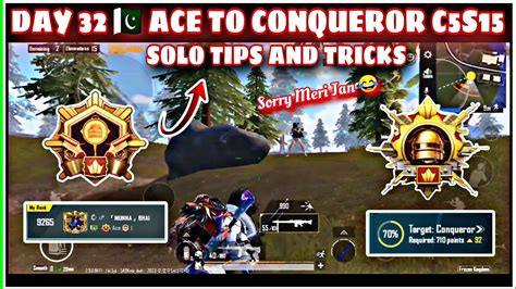 DAY 32 ACE TO CONQUEROR C5S15 SOLO TIPS AND TRICKS ROAD TO