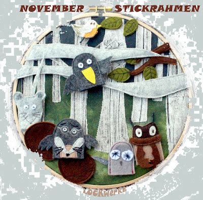 Lockwerke Novemberstickrahmen Zur Heule Eule