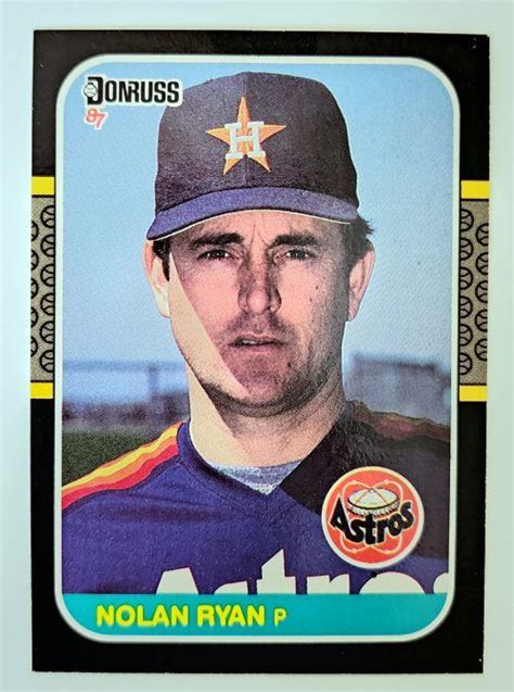 Nolan Ryan Donruss Mlb Trading Card Houston Astros Baseball