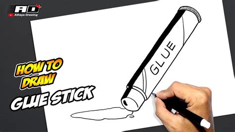 How To Draw Glue Stick Youtube