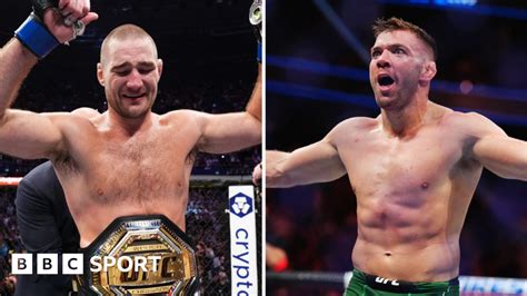 Ufc Sean Strickland V Dricus Du Plessis Among Three Title Bouts Announced For 2024 Bbc Sport