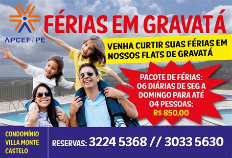 Apcef PE lança pacote de férias em seus flats de Gravatá Apcef PE Portal