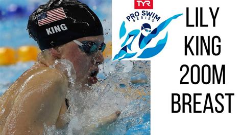 Lily King Breaststroke A Final Tyr Pro Swim Series Youtube