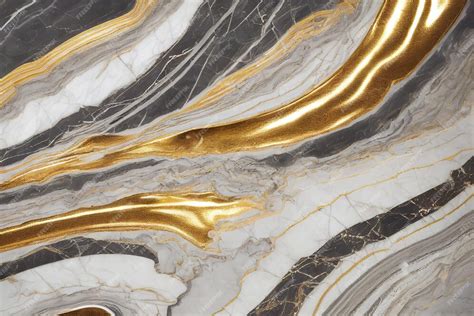 Premium Photo | Abstract marble background with shiny golden accents