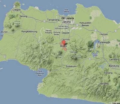 Peta bogor map untuk kota bogor dan kabupaten bogor