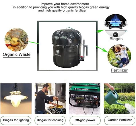 Puxin High Biogas Production Anaerobic Reactor Biodigester For Food