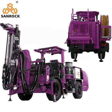 Degree Rotary Borehole Jumbo Drill Rig Underground Tunneling