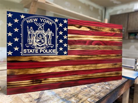 New York State Police American Flag