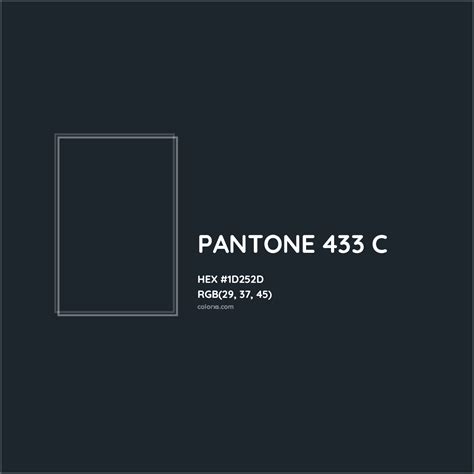 About PANTONE 433 C Color - Color codes, similar colors and paints ...