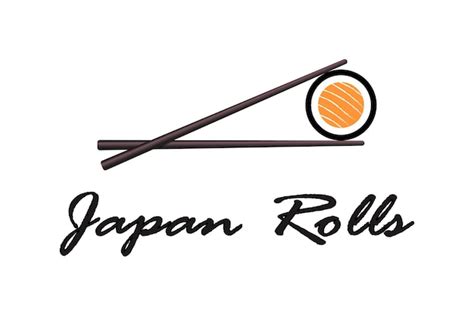 Premium Vector Chopsticks Holding Sushi Roll Design Vector Flat